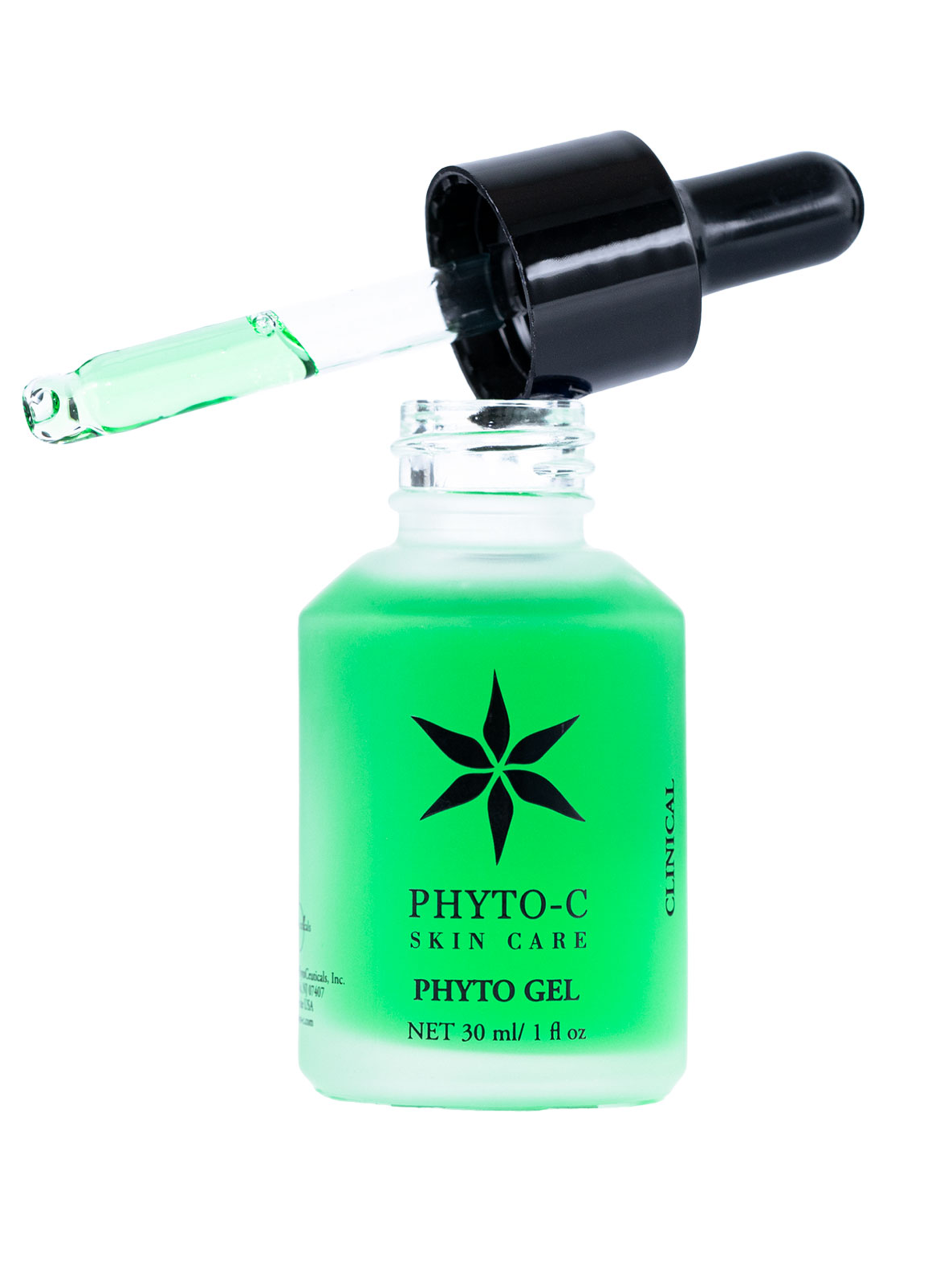 Освітлюючий гель для обличчя Phyto-C, відкритий флакон із піпеткою